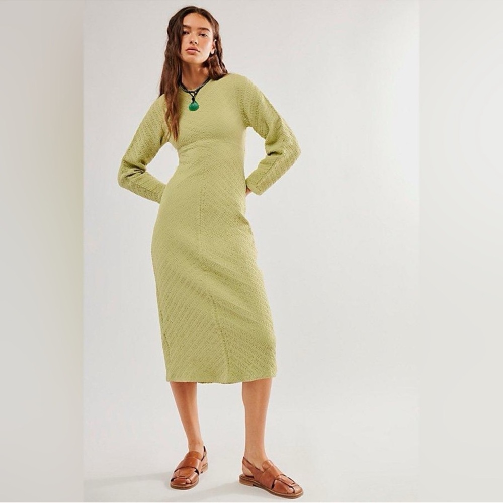 NWOT Free People Gabby Seamless Midi dress